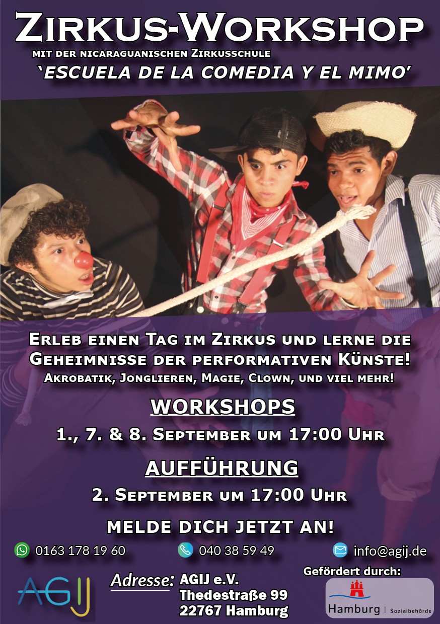 Zirkus und Akrobatic Programm September - Zirkus-Workshop [1., 7. & 8. Sep. 2022]