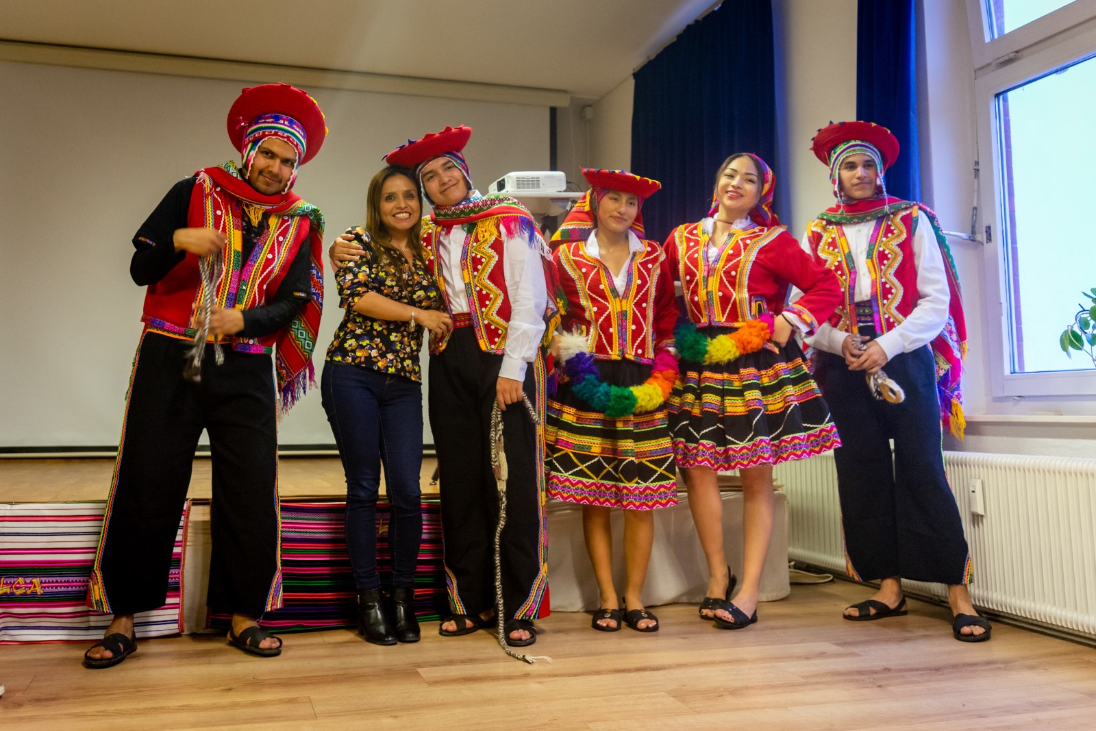 Peruabend Tanzgruppe Gruppenbild Abschluss